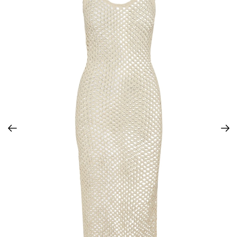 Ivory Crochet Maxi Dress Monday Swimwear View 5